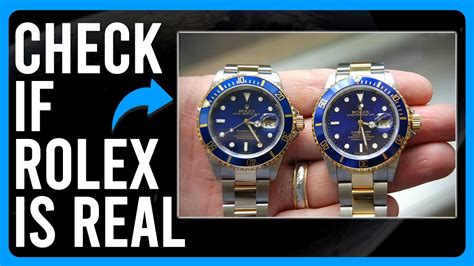 how to tell if my rolex watch is real